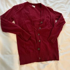 J.Crew Factory like new cardigan in Maroon
